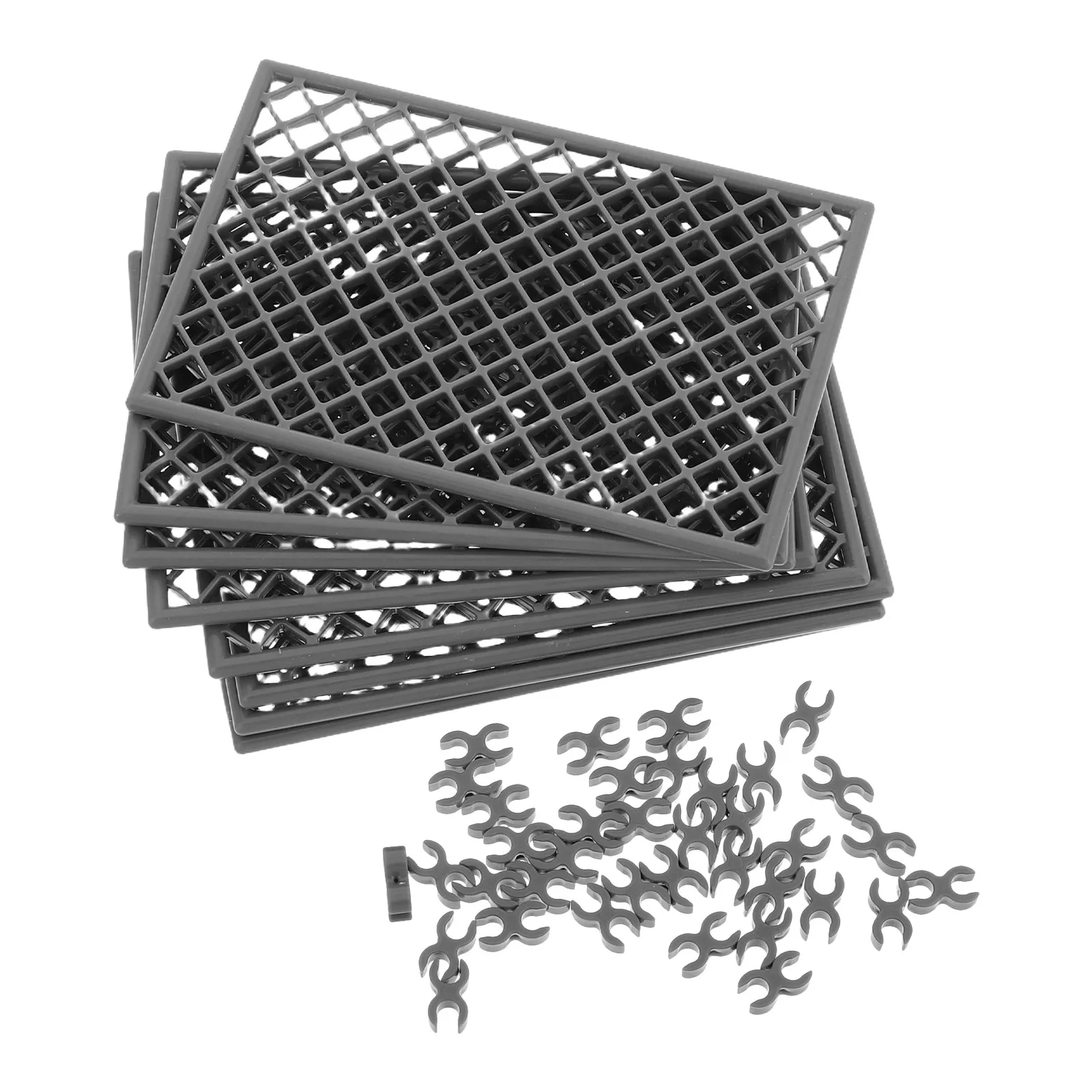 

8Pcs Sturdy Plastic Mini Fence for Dollhouse Accessories Micro Landscape DIY Scene Building Decor Prison Wall Prop Realistic