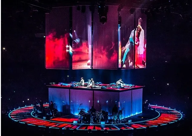 Schermo flessibile per proiezione ologramma 3D Scrim olografico trasparente per spettacoli teatrali