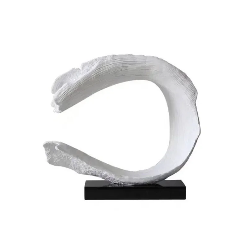 Modern art creative abstract wave ornament model room decoration