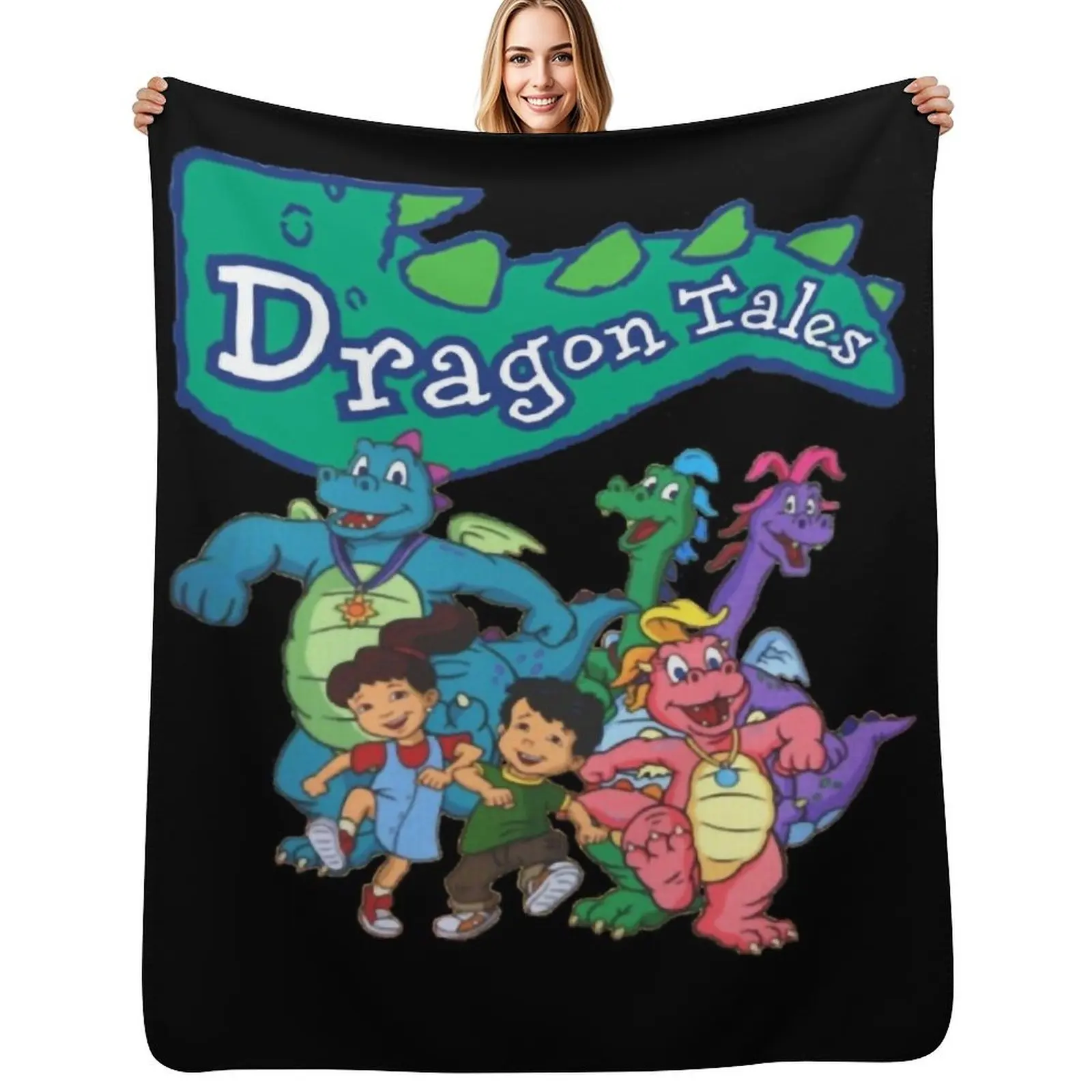 

Dragon Tales Graphic Classic Throw Blanket Luxury Brand Warm Thermal Polar Blankets