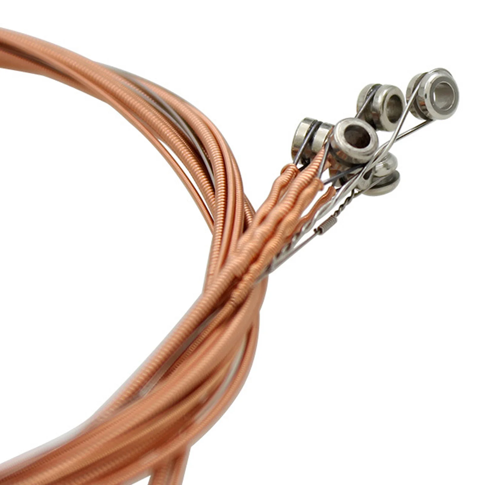 6Pcs Acoustic Guitar Strings Set Metal Replacement Accessories for Beginners Players Musicians