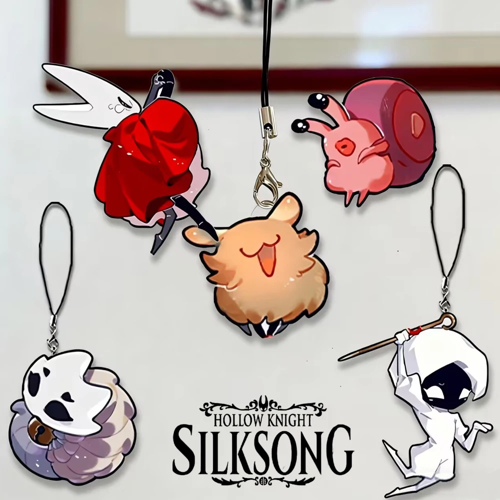 

Игра Hollow Knight: Silksong Hornet Nuu, кружевной брелок для косплея, акриловый брелок для телефона, веревка, брелок для ключей, украшение для сумки
