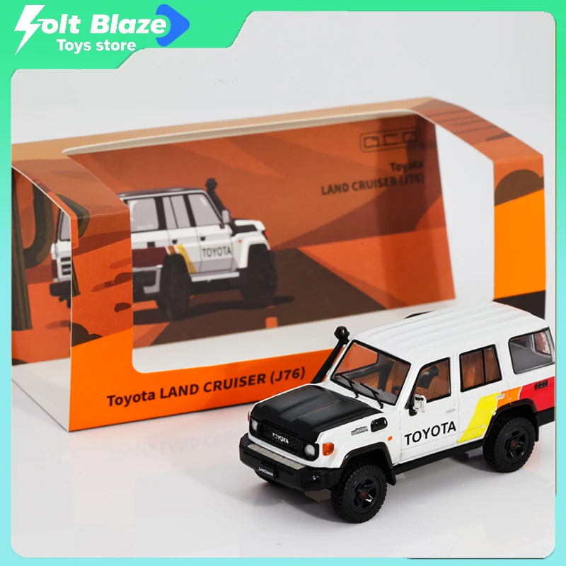 

GCD 1/64 Toyota Land Cruiser LC70/LC76 внедорожник литая под давлением модель автомобиля украшение для комнаты модели модели моделирование коллекция автомобилей подарок для мальчика