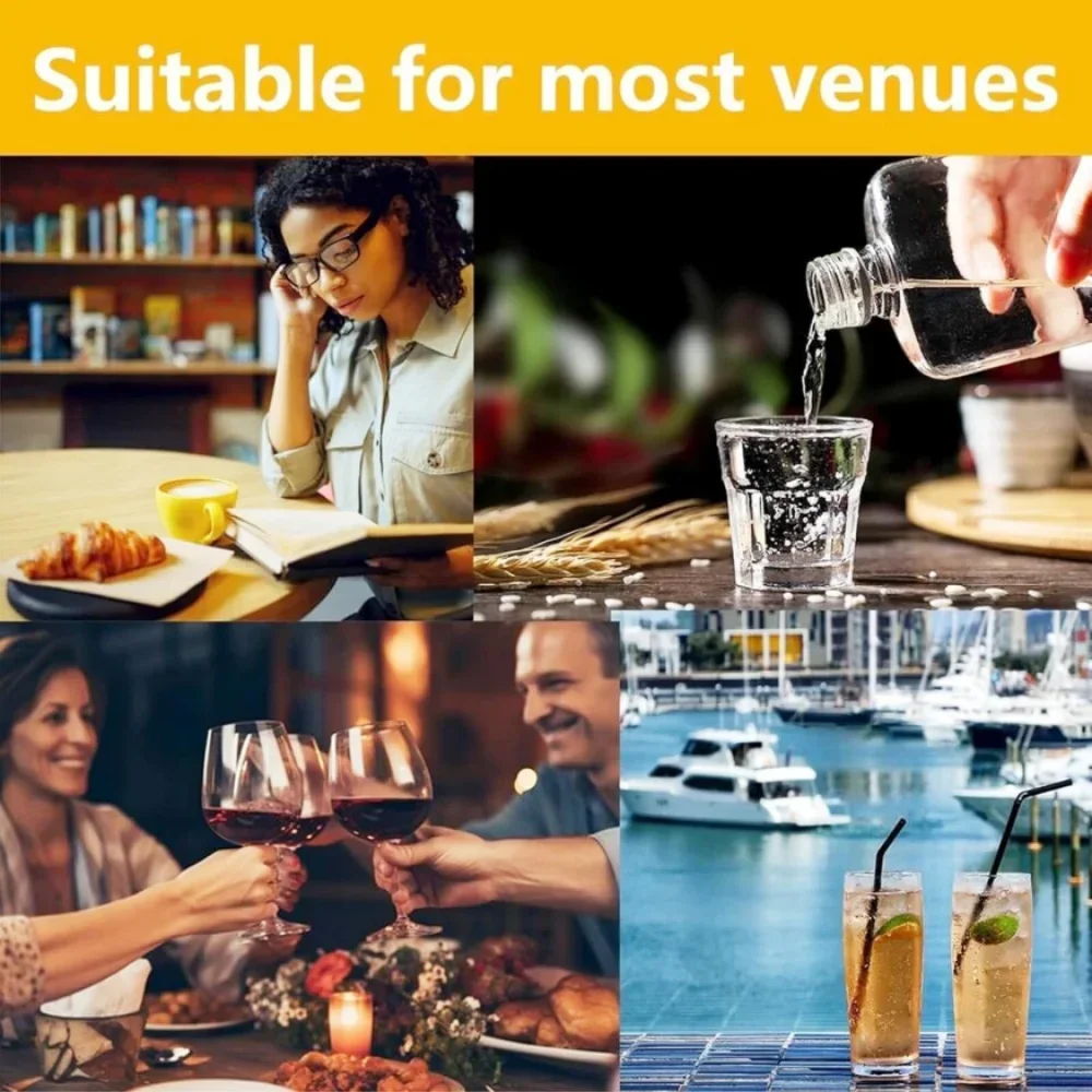 2/4/6 قطعة قواعد أكواب من الفلين المستديرة، قواعد أكواب خشبية سميكة للمشروبات، قواعد أكواب بار مقاومة للحرارة للمطبخ والمطعم والمنزل والمقهى #6