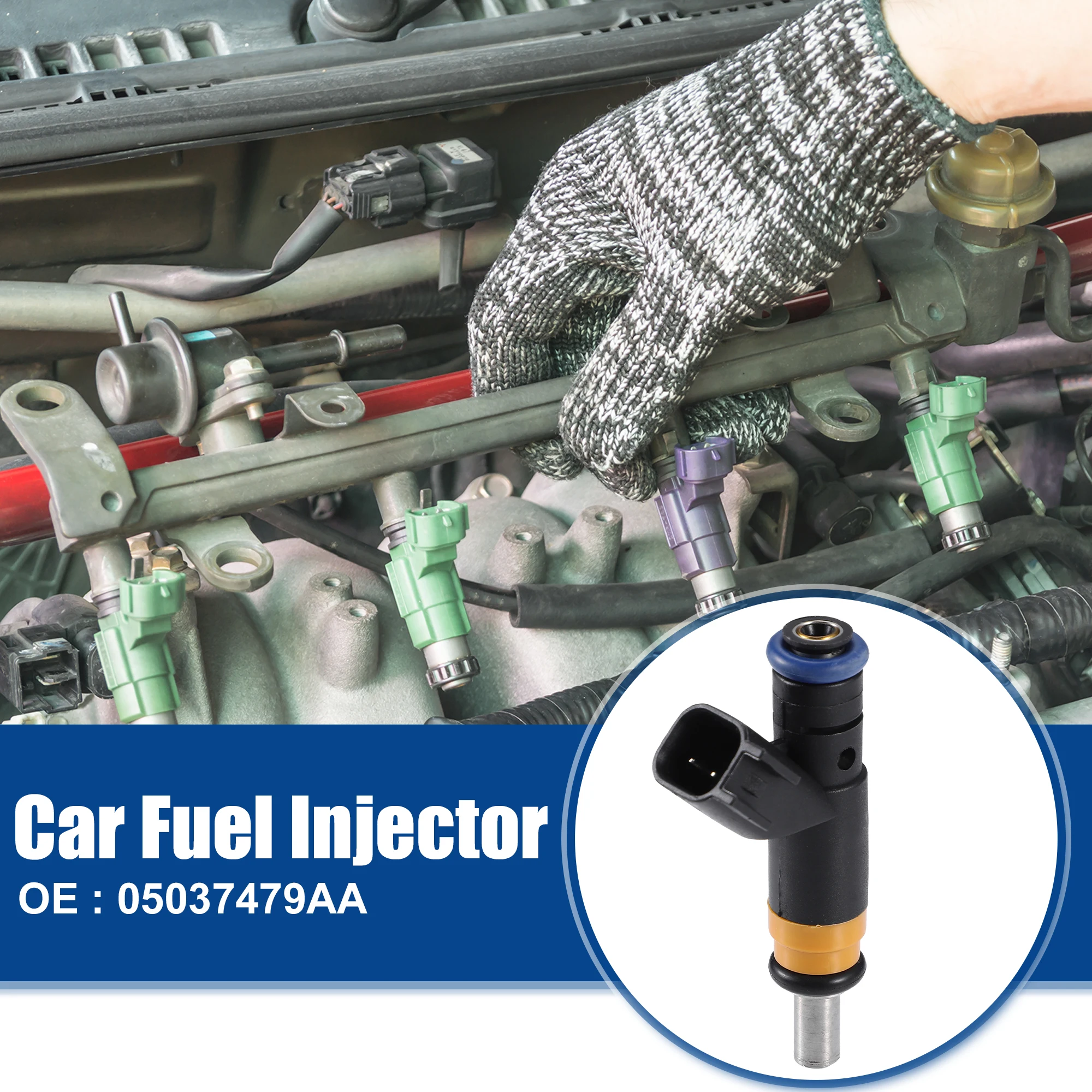 

Замена топливной форсунки UXCELL для Dodge Charger 5.7L 06-18 NO.05037479AA