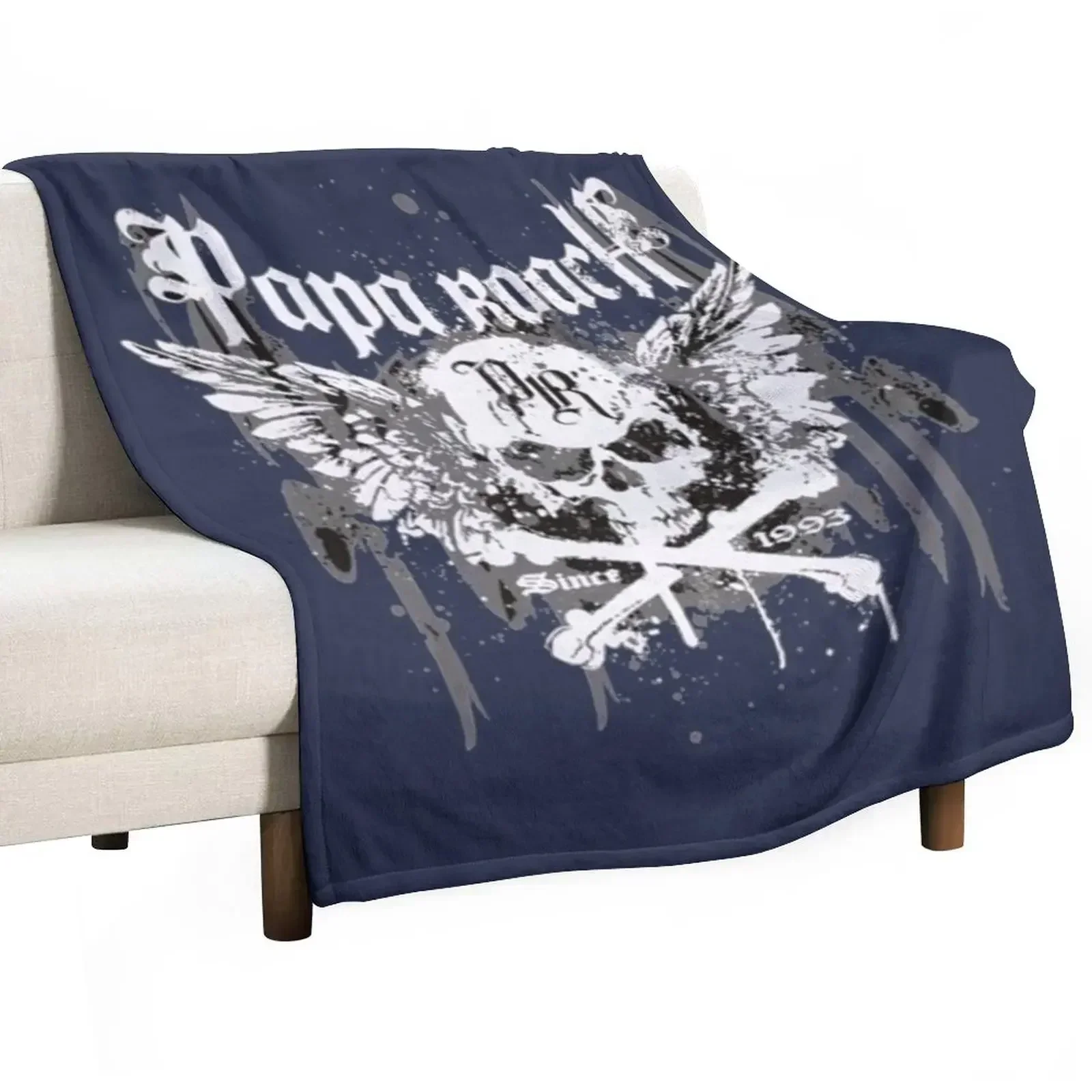 papa roach band papa Throw Blanket Decorative Throw Sofa Throw Shaggy Plaid on the sofa christmas gifts Flannels Blankets
