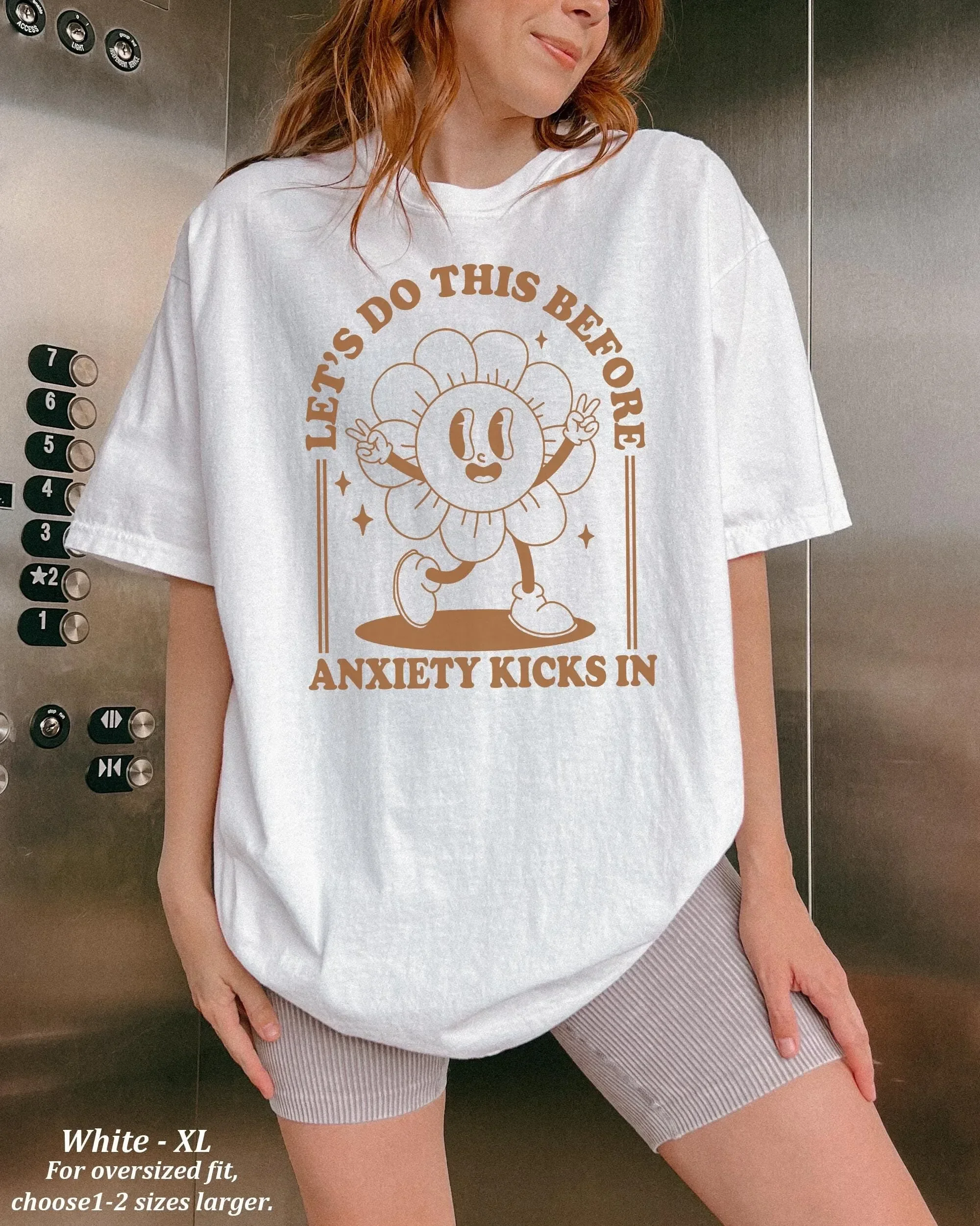 Lets Do This Before Anxiety Kicks In T Shirt Funny Saying Quote Mental Health Anxious