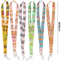 LX979 Cute Corgi Lanyard Shiba Inu Dogs Phone Straps Neck Keychain For ID Card Badge Holder Neck Strap Phone Cord Accessories