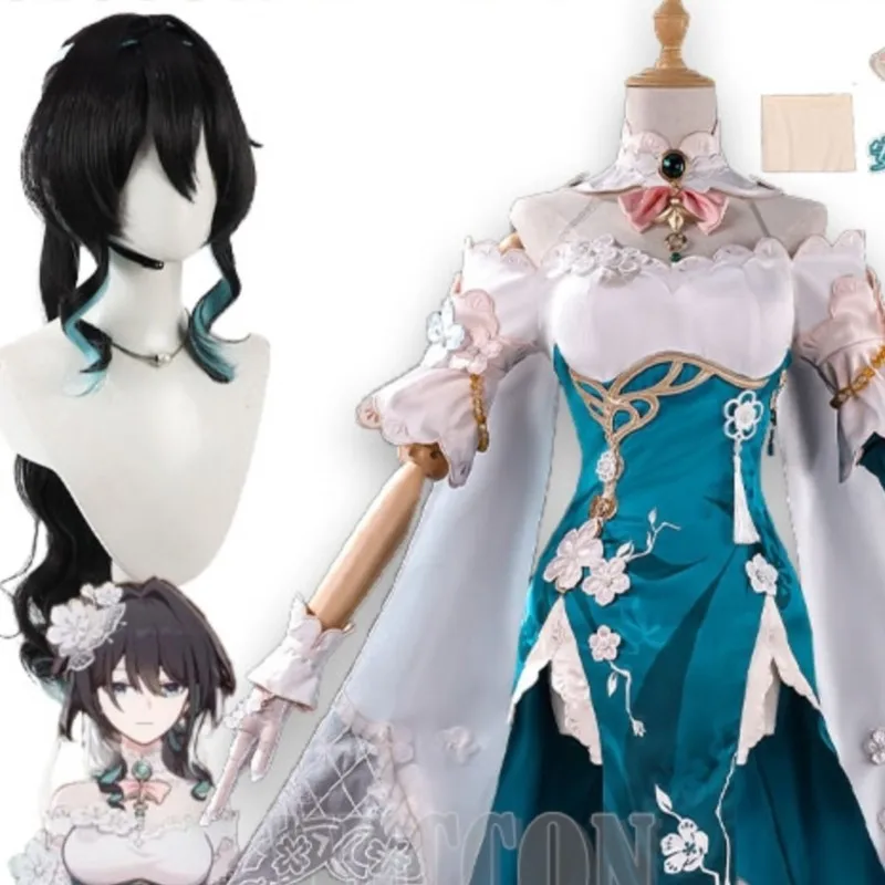 

Snow Bloom Plum Letter Game Honkai Star Rail Ruan Mei Cosplay Costumes Full Set Elegnat Uniform Dress Halloween Navidad Carnaval