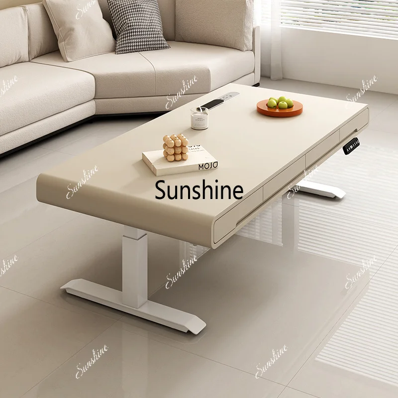Moving High Coffee Table Decoration Luxury Bedroom Modern Living Room Designer Side Table Standing Couchtisch Home Furniture