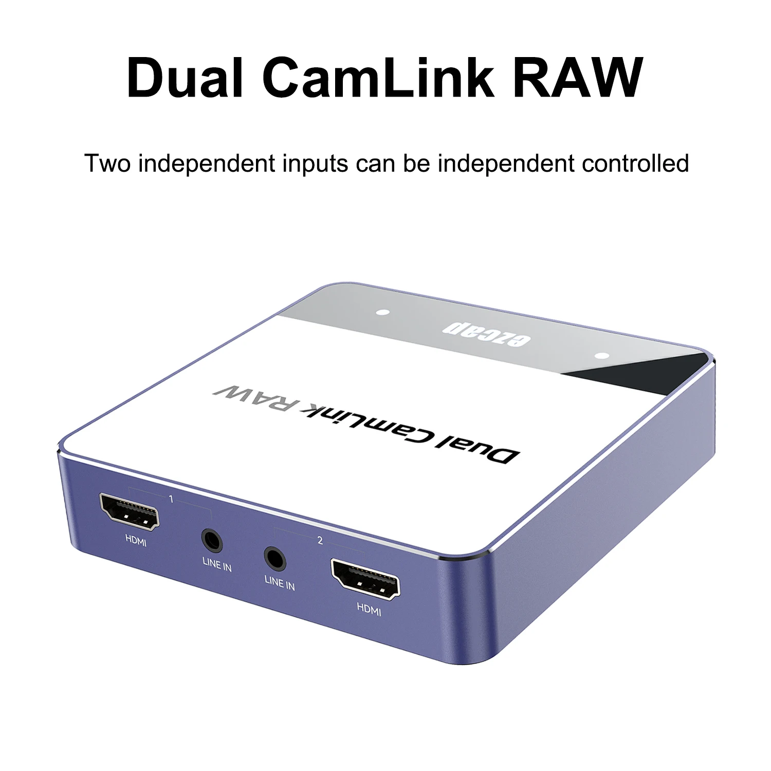 Two Channel HDMI Line in 4K Video Capture Card for 2 Cameras or Camcorder PS4 PS5 Xbox Laptop PC OBS Live Streaming / Recording