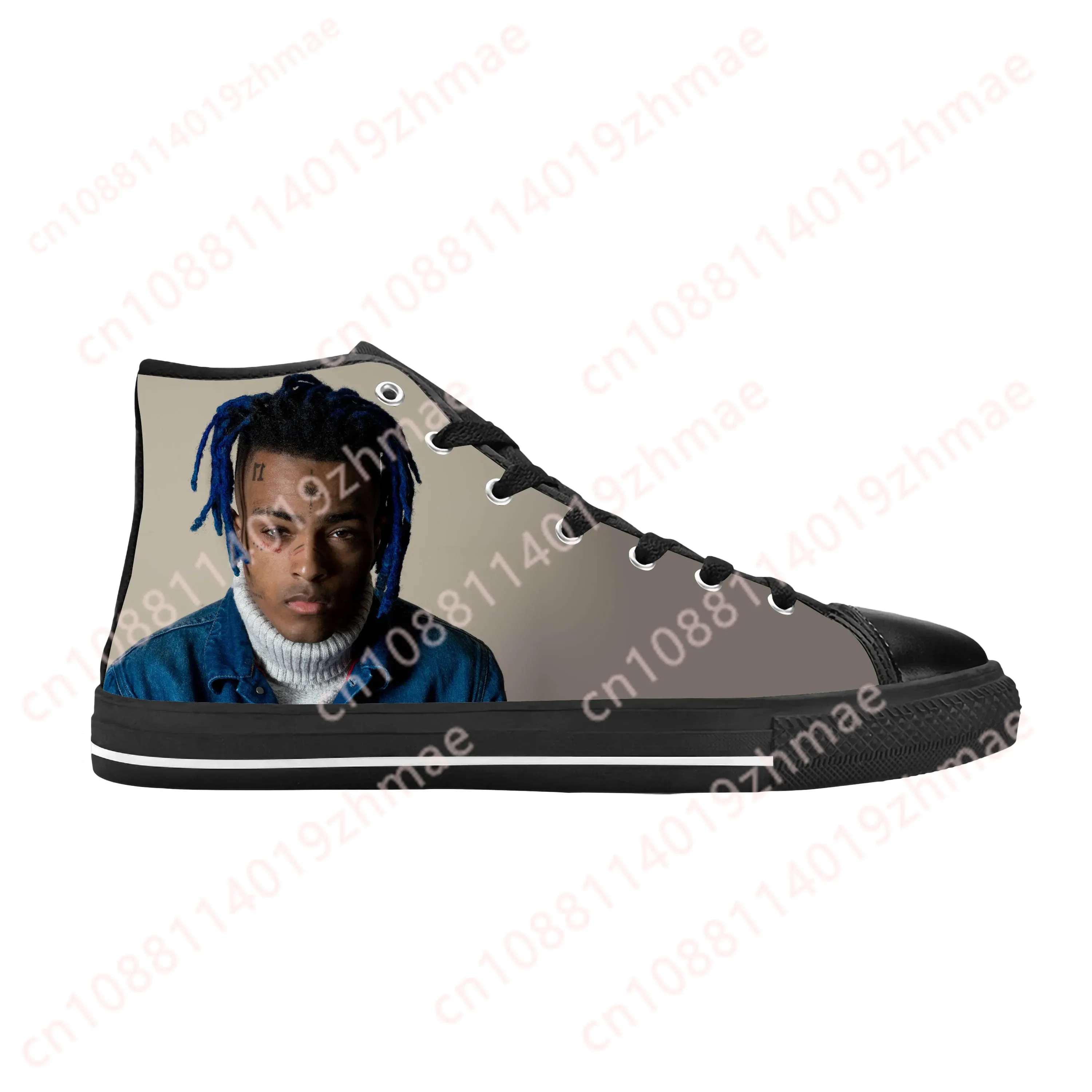 

Hot Hip Hop Rapper Rap Singer Music XXXTentacions Casual Shoes High Top Comfortable Breathable Mens Womens Teenager Sneakers