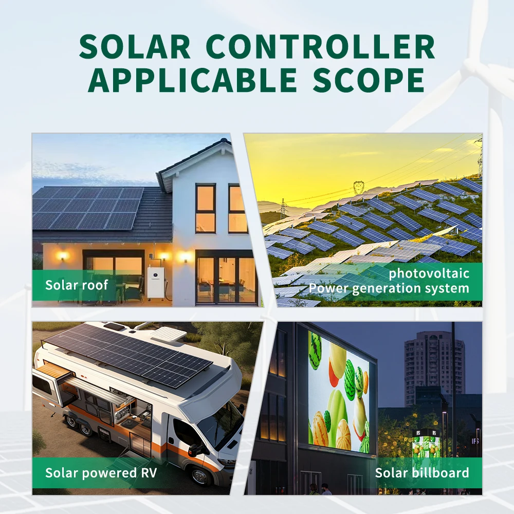 VictorFri MPPT Solar Charge Controller Smart 20A 10A Solar Panel Solar Charge Regulator 12V 24V Battery PV Input 50VDC for Home