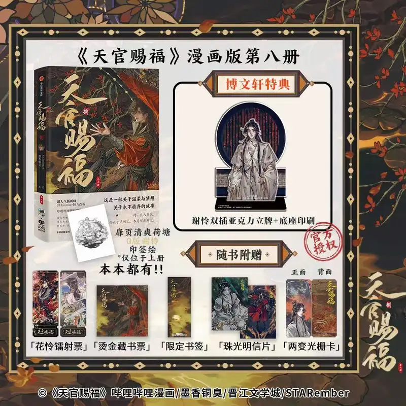 Heaven Official's Blessing Official Comic Vol.8(2 Books) Tian Guan Ci Fu Manga Book Chinese BL Comics Xie Lian Hua Cheng MXTX - Image 11