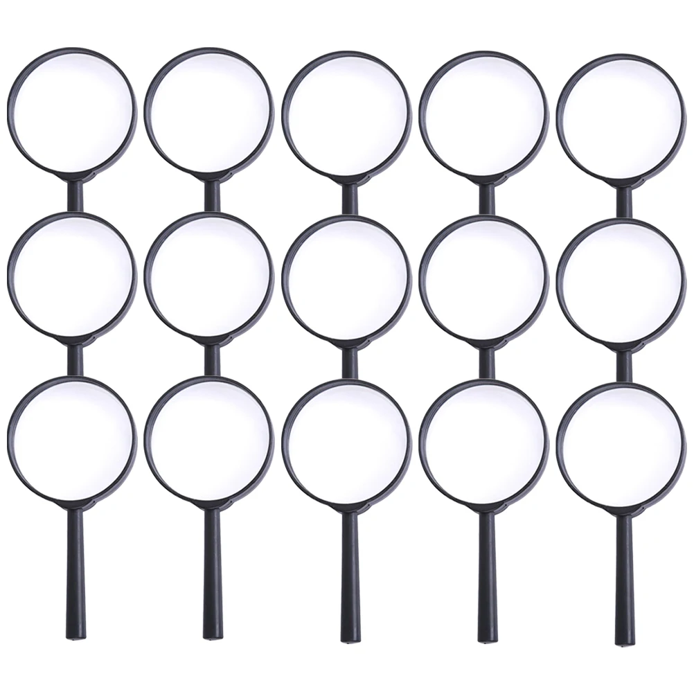 

18pcs Portable Magnifying Glass Kids Explore Toy Lightweight Handheld Dual Lens Reading Magnifier for Seniors Toddler Science