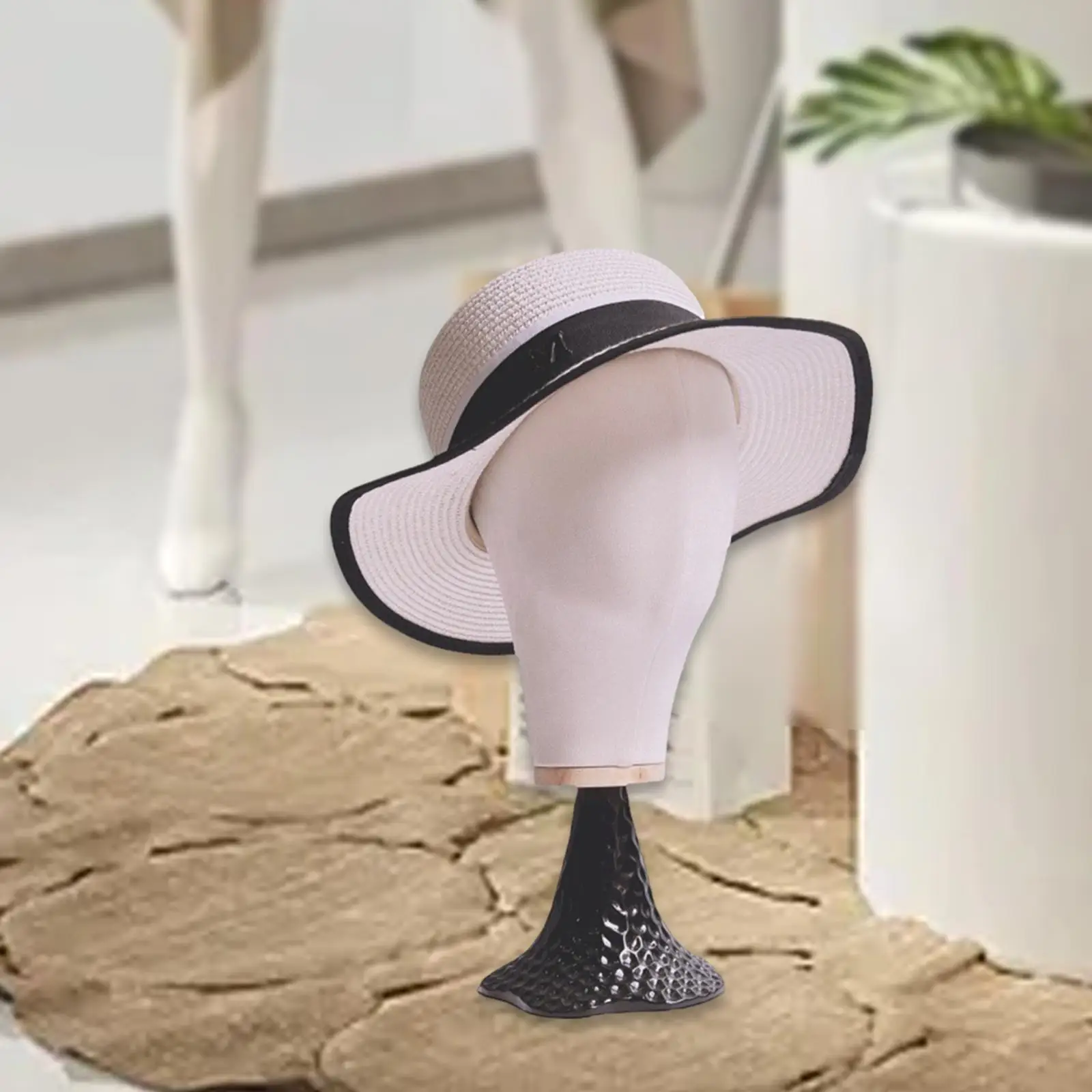 

Mannequin Head Display Holder ,Smooth Multipurpose Hat Display Stand , Hat Display Stand, for Barbershop Shop Stylist