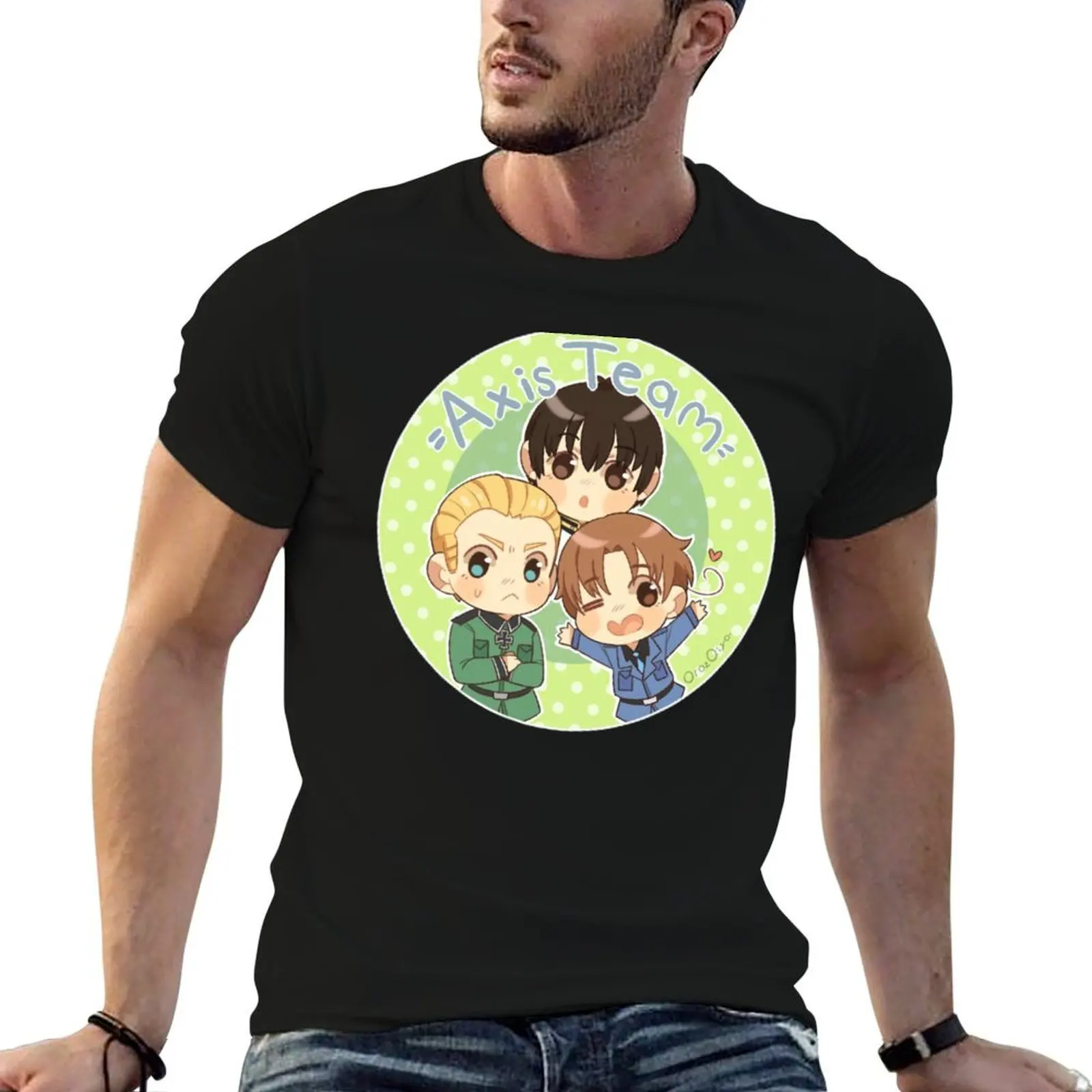 

prints Axis man Hetalia luxury shirt t t shirt Team with cotton t T-Shirt shirts man