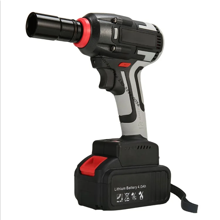 Cordless Impact Wrenches High Torque Automobile Tires Installing Repair Tool Electric Impact Wrench Rechargeable Lithium Wrench