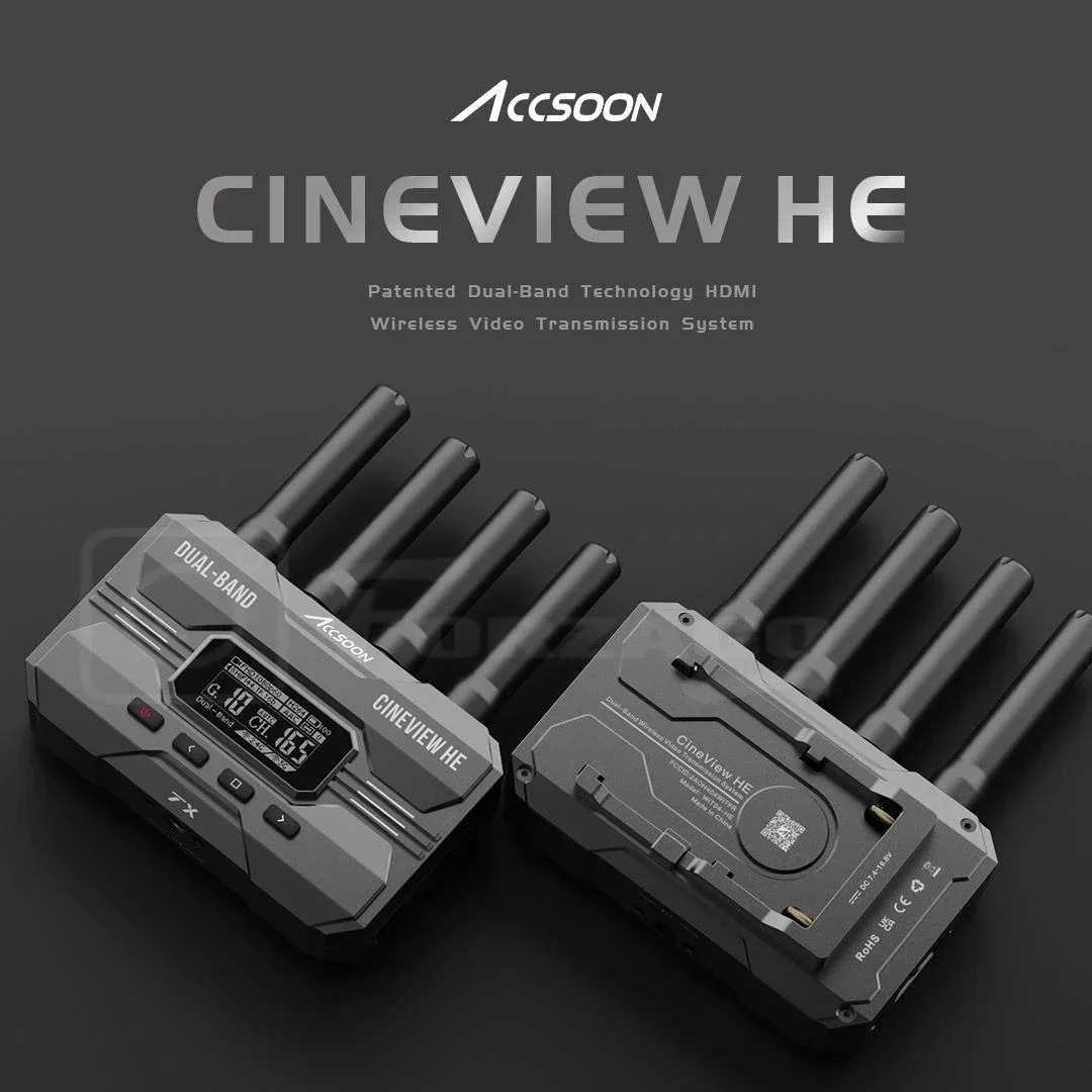 Accsoon CineView HE/SE 2.4Ghz 5Ghz Patented Dual-Band Technology SDI&HDMI Wireless Video Transmission System for Photo Studio
