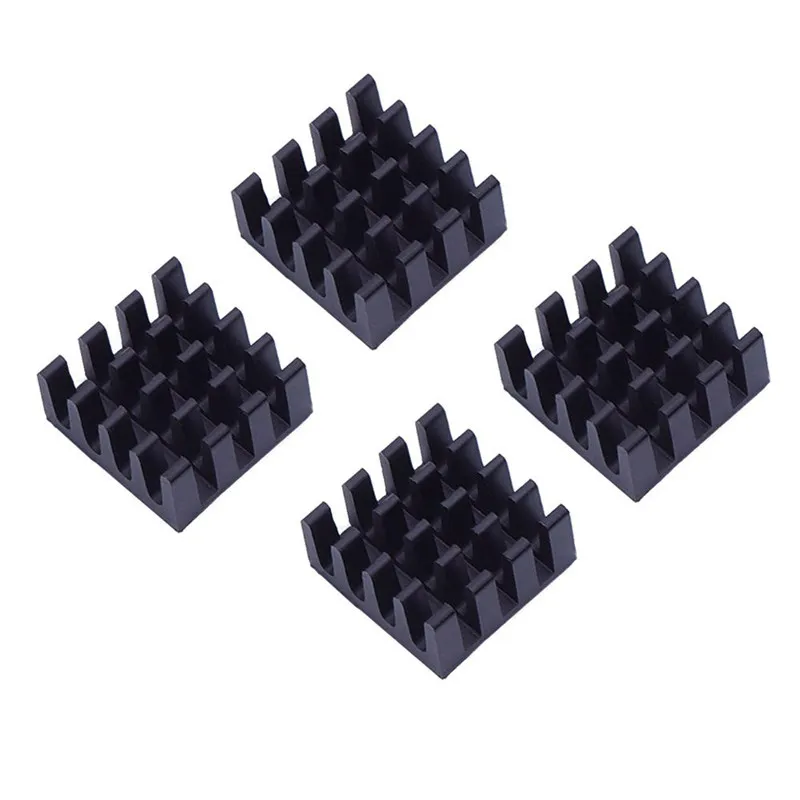 8Pcs Aluminum Heatsink Cooler Black Cooling Kit for 3 2 Boards Efficient Thermal Transfer