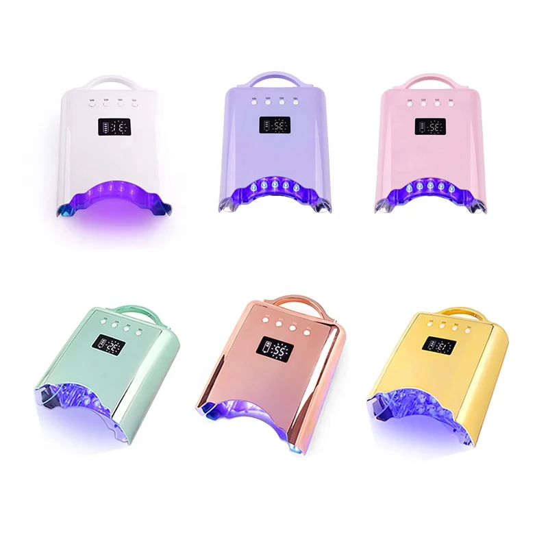 2024 New Gradient Color Nail Dryer 78W Rechargeable Best pro LED Nail UV Dryer Lamps Cordless UV Led Nail Lamp