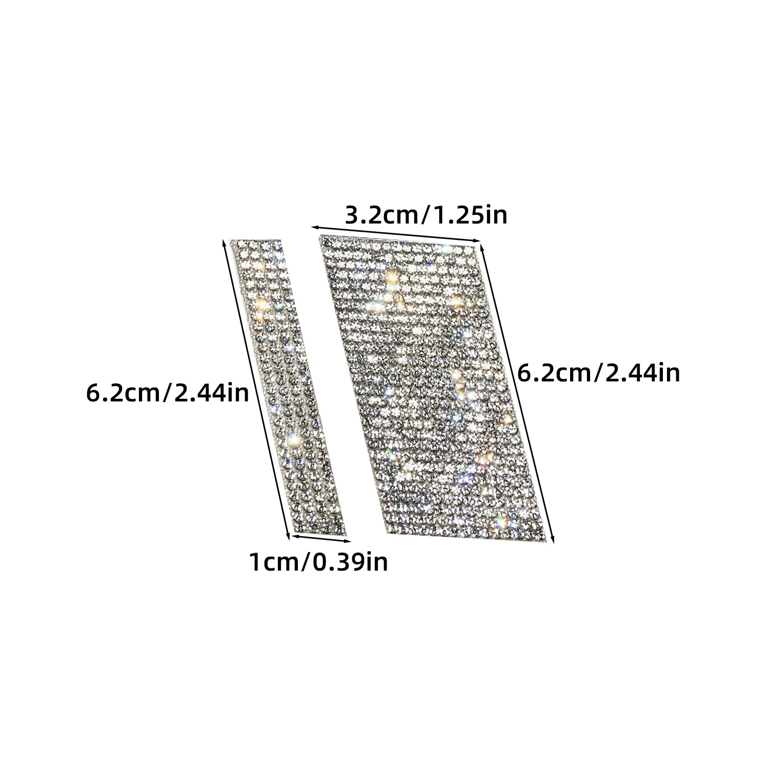 8PCS Beautiful Car Wheel Hub High-End Rhinestone Decal Wheel Rim Reflective Car Sticker Tire Modification Custom Creative Stripe