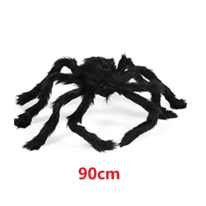 150/200cm Halloween Plüsch Simulation Spinne bunte schwarze Geist Haus Bar beängstigend große Spinne Outdoor Dekor Requisiten Spinnennetz