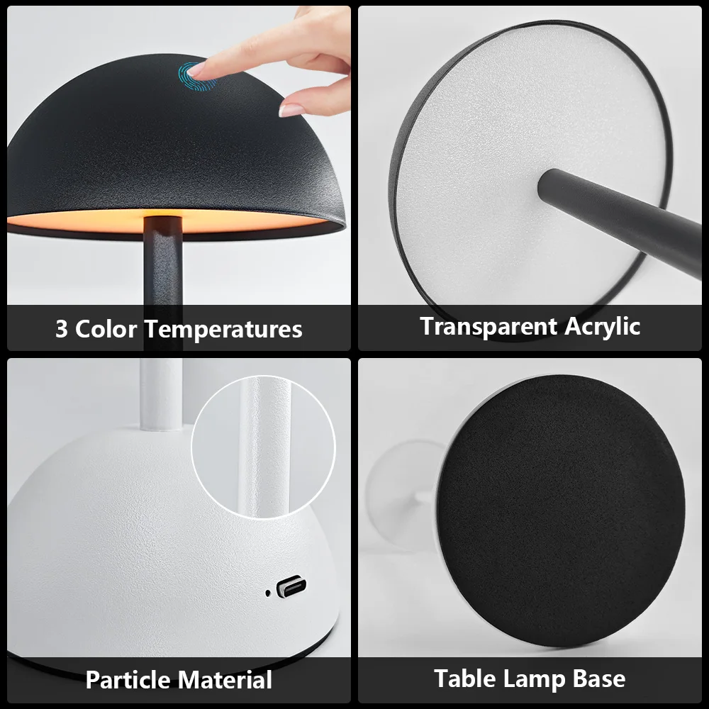 الفطر الجدول ضوء مصباح لاسلكي LED قابلة للشحن عكس الضوء اللمس ليلة ضوء بساطتها غرفة الديكور للدراسة غرفة نوم هدية مصباح طاولة ستيتش مصباح طاولة ديكور لغرفة الأطفال ضوء المزاج اكسسوارات ديكور المنزل طاولة السرير