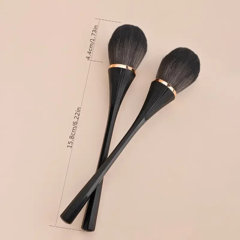 로즈 루스 파우더 블러쉬 브러쉬, 메이크업 브러쉬, 메이크업 아티스트 초보자를 위한 전문 소프트 헤어 메이크업 브러쉬 화장품 도구(블랙)