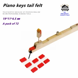 Piano tuning tools accessories high quality Piano keys tail felt  A pack of 72 19x11x4.5MM Piano repair tool parts