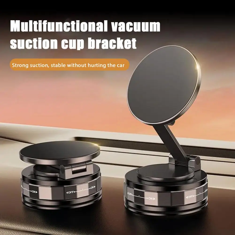 حامل هاتف مغناطيسي فاخر - 360 درجة °   حامل كوب شفط فائق المستقر قابل للتعديل لزجاج السيارة الأمامي والطاولة وصالة الألعاب الرياضية
