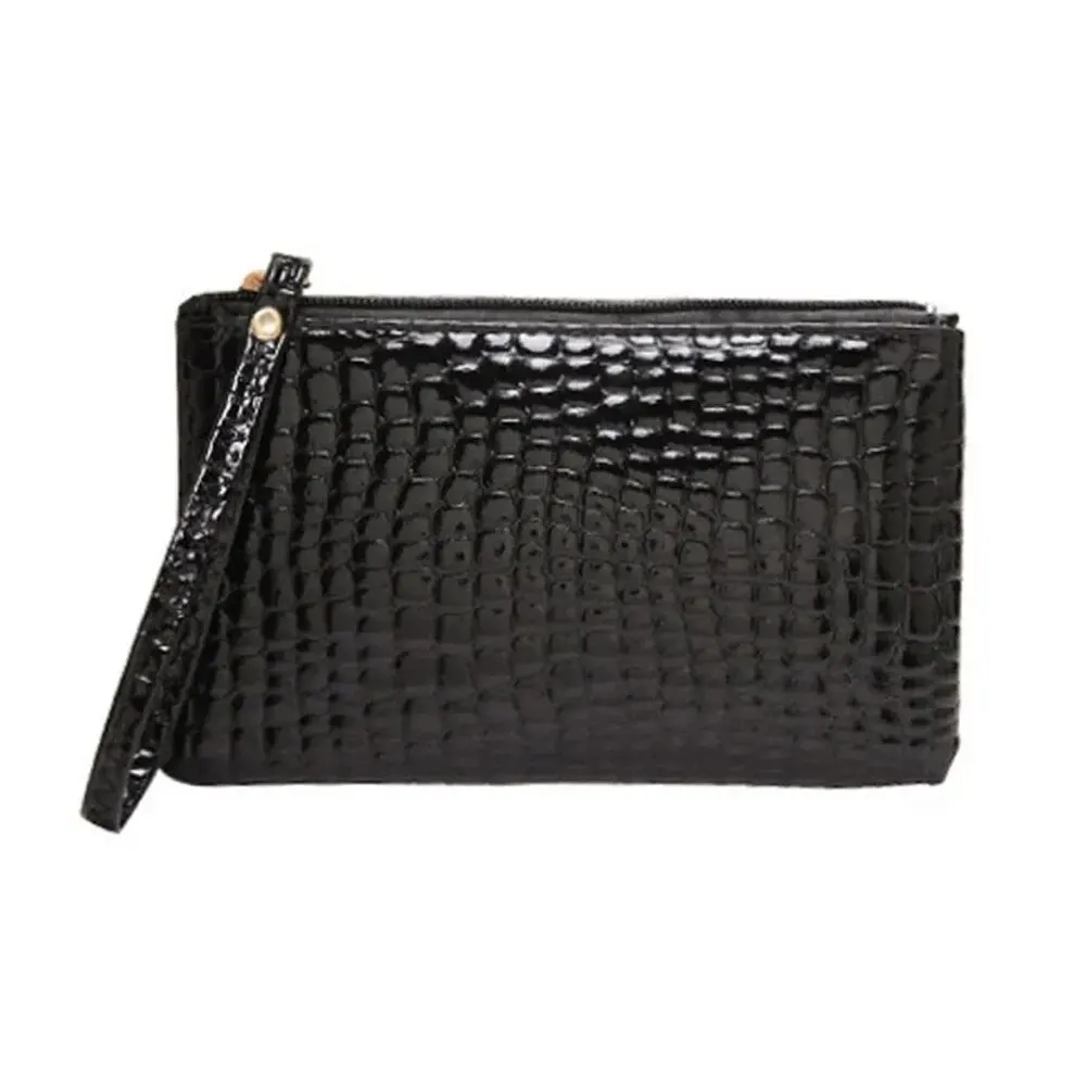 1Pcs Women\'s PU Leather Shoulder Bags Crocodile Pattern Clutch Fashion Crossbody Phone Small Coin Wallet Handbag Tote Bag