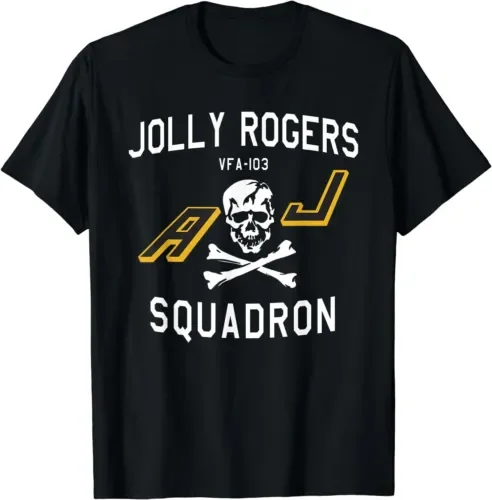 NEW LIMITED Jolly Rogers VFA 103 Squadron Skull Strike Fighter T Shirt long or short sleeves