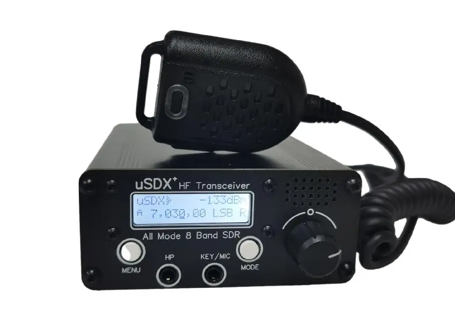 

USDR uSDX + Plus V2 10/15/17/20/30/40/60/80m 8-полосный SDR все режимы HF SSB QRP трансивер + аккумулятор 4000 мАч