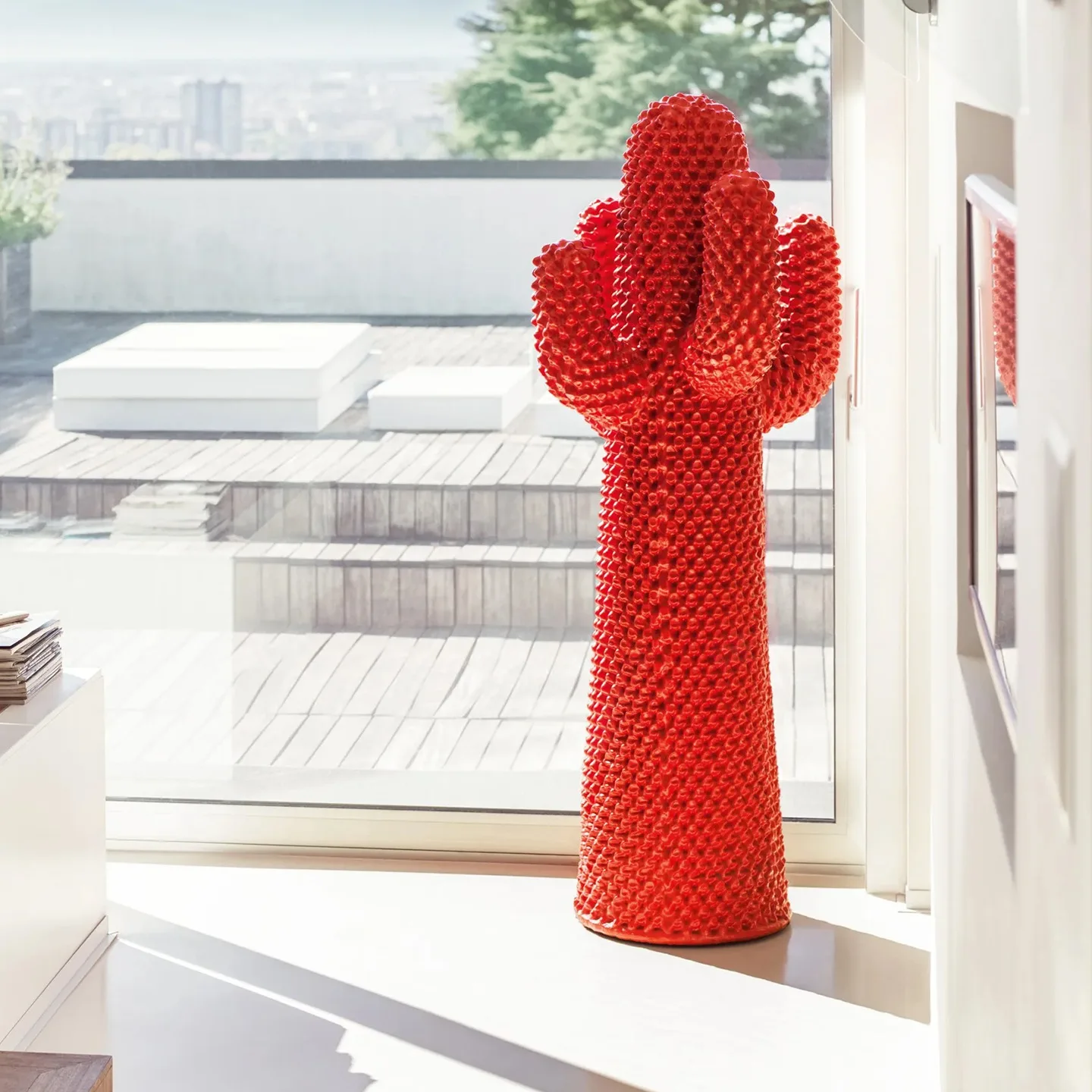 Living room fiberglass floor ornament simulation plant decoration cactus coat rack