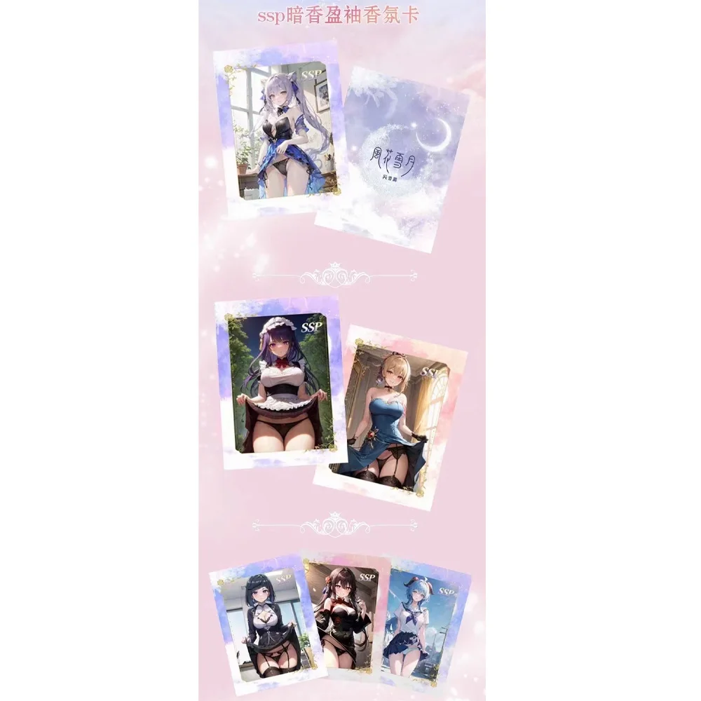 NewGoddess Story Collection Card Goddess of Wind and Snow Chapter Booster Box Girl Swimsuit Bikini Tcg Game Card Children Toy Gi