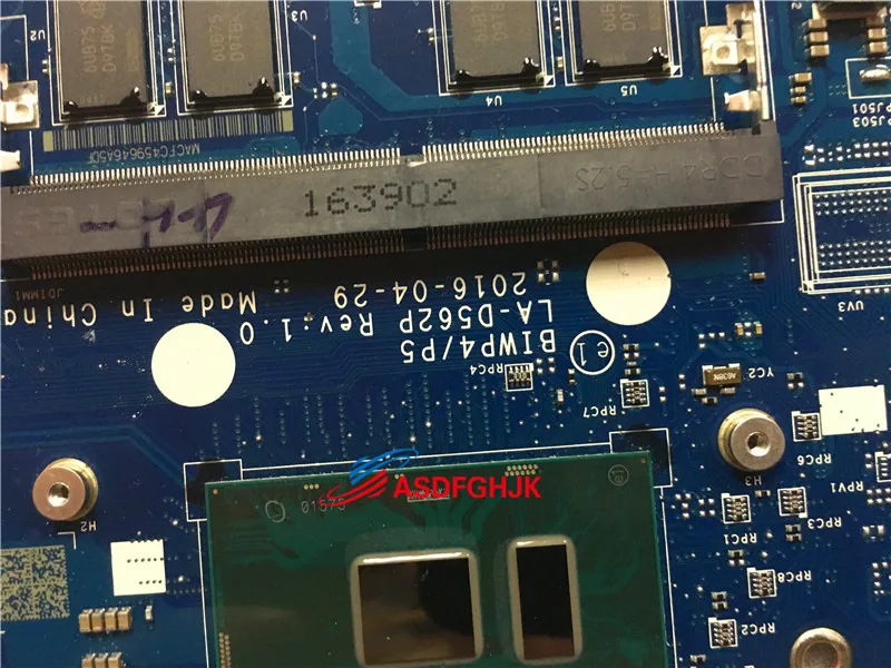 Original  LA-D562P FOR Lenovo Ideapad 110-15ISK Motherboard WITH I3-6100U  100% TESED OK