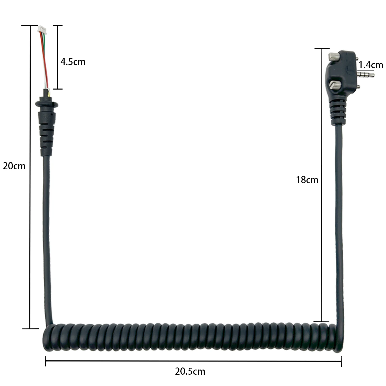 

Replacement Speaker Microphone Cable For EVX261 EVX531 EVX534 EVX539 Two Way Radio