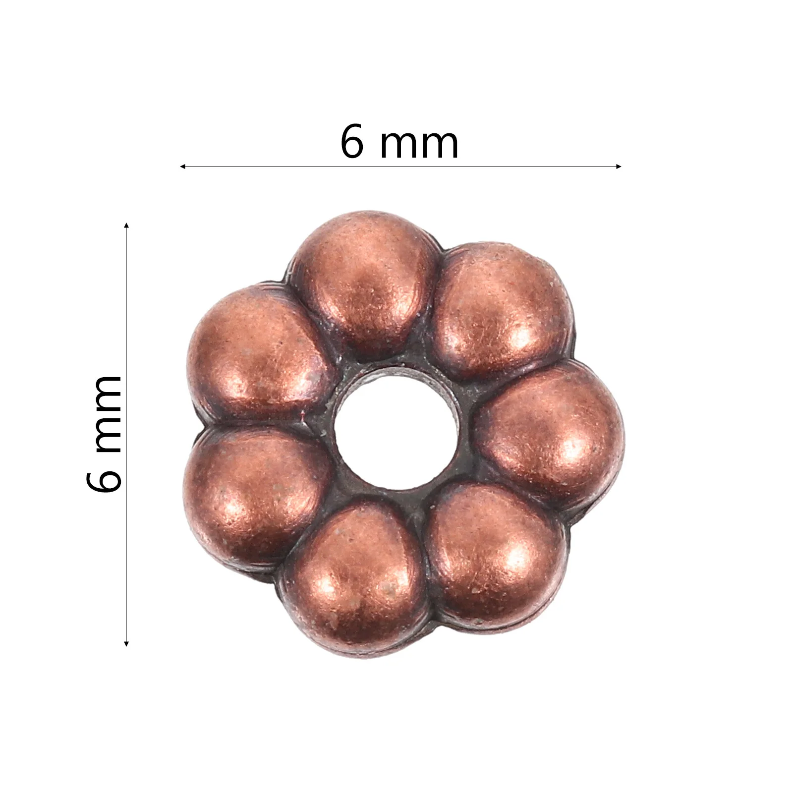 

2000Pcs Plastic Electroplated Flower Jewelry Beads Delicate DIY Accessories for Necklace Bracelet Decorative Craft Beads
