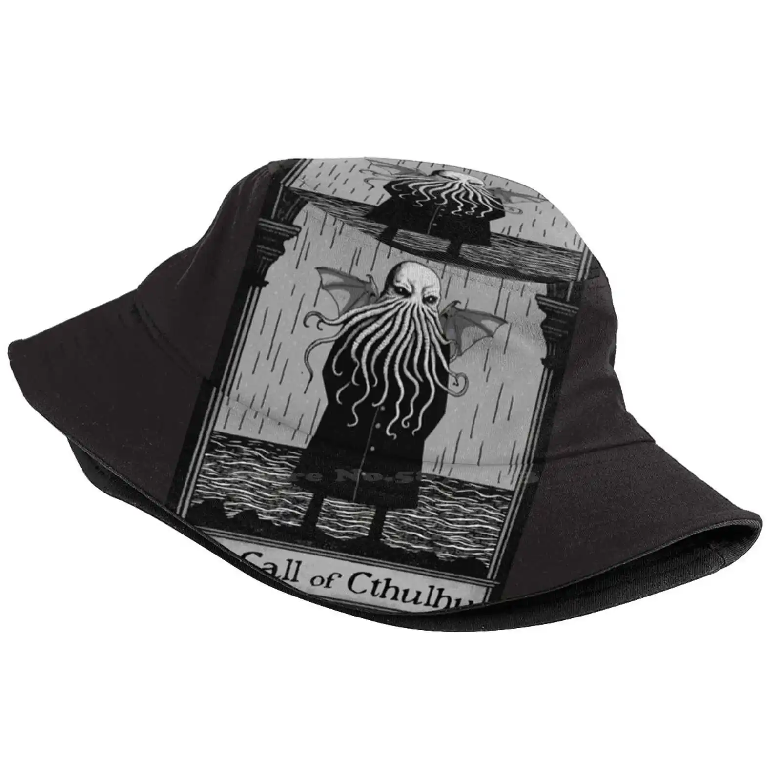 Edward Gorey'S The Call Of Cthulhu Sun Cap Fisherman Hat Bucket Hats The Call Of Cthulhu Edward Gorey Goreyesque Cthulhu Mythos