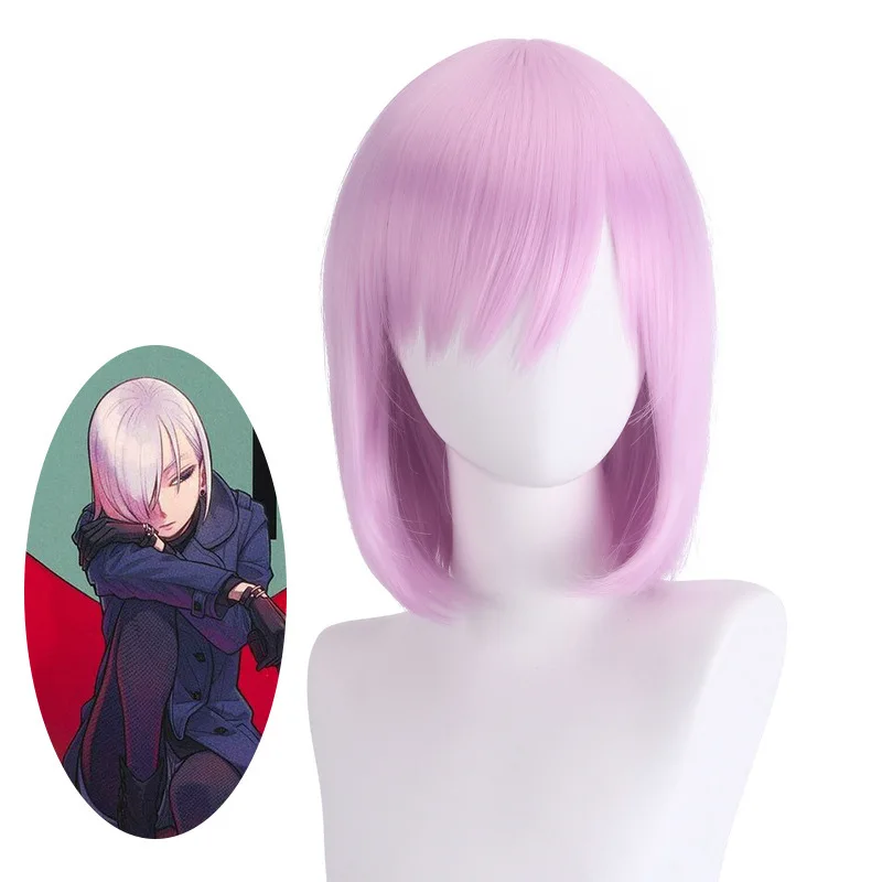 

Fiona Nightshade Purple Pink Short Hair Cosplay Wig For SPY×FAMILY