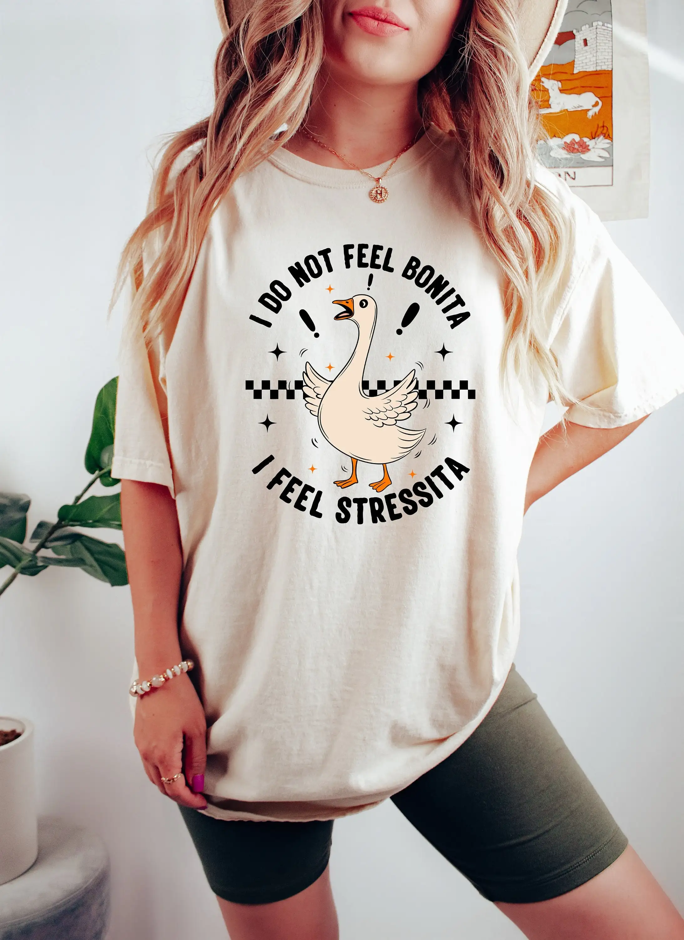 I Do Not Feel Bonita Stressita T Shirt Spanish Goose Latina Girlfriend Sweat Women Sweater