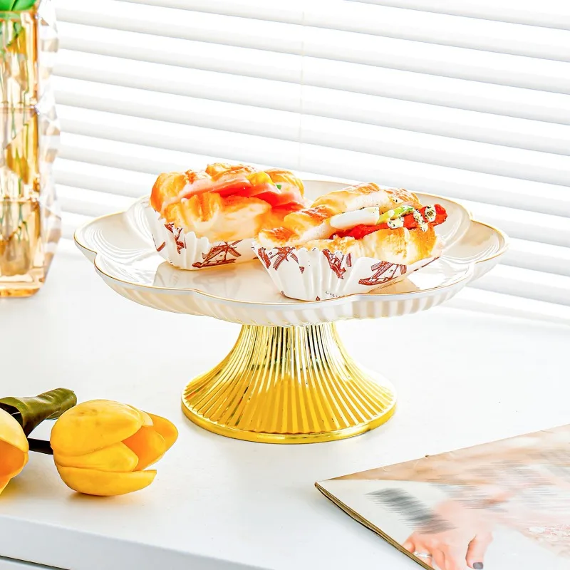 

Тарелка для торта с высокими ножками, поднос для десерта, десертный стол, подставка для выставки товаров для выпечки, украшение для хлеба в западном стиле