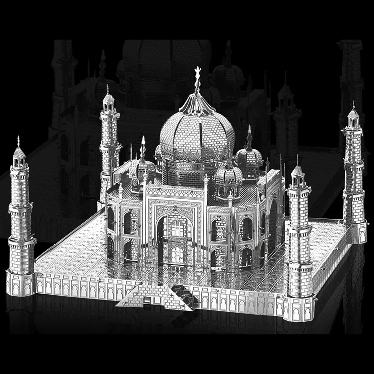 Taj Mahal zestawy modeli 3D Puzzle metalowe DIY wycinane laserowo Puzzle wyrzynarka zabawkowa dla dzieci