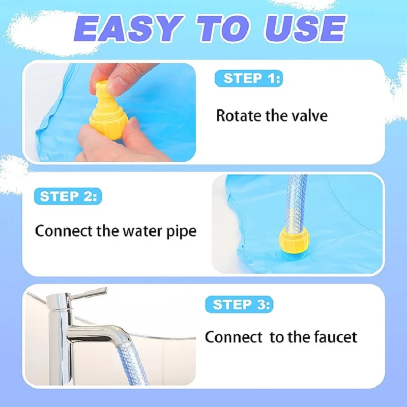 الصيف الأطفال اللعب الرش حصيرة 170 سنتيمتر القرش يونيكورن الرش حصيرة الأطفال في الهواء الطلق نافورة تفاعلية اللعب #6