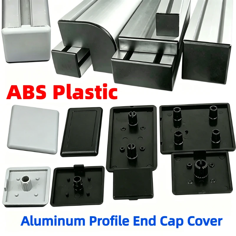 ALuminum Profile End Cap 2020 3030 4040 4545 6060 Plastic End Cap Cover Plate Black/Grey for EU/GB Aluminum Profile