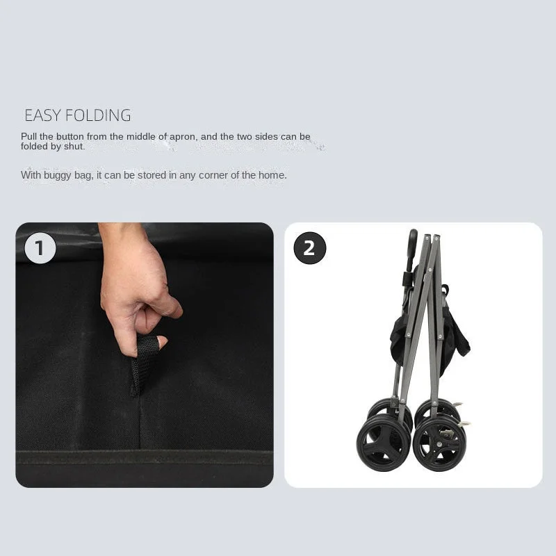 

2026Load-bearing 80KG portable two-wheeled utility truck trolley trolley garden trolley shopping trolley