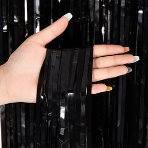 رخيصة كحزب الزخارف المعدنية ورقة هامش الستائر خلفية لعيد ميلاد رأس السنة الجديدة حزب صور زفاف الديكور أفضل 12 لوحة الذكرى السنوية لمدرسة المبيعات - رقم 10