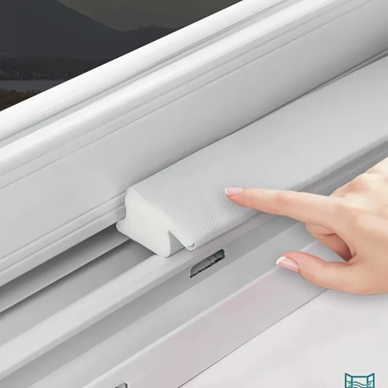 TPU Seal Strip Set for Sliding Windows and Door Windproof Waterproof Soundproof Dustproof for Outer Inner Middle Gap Door Bottom