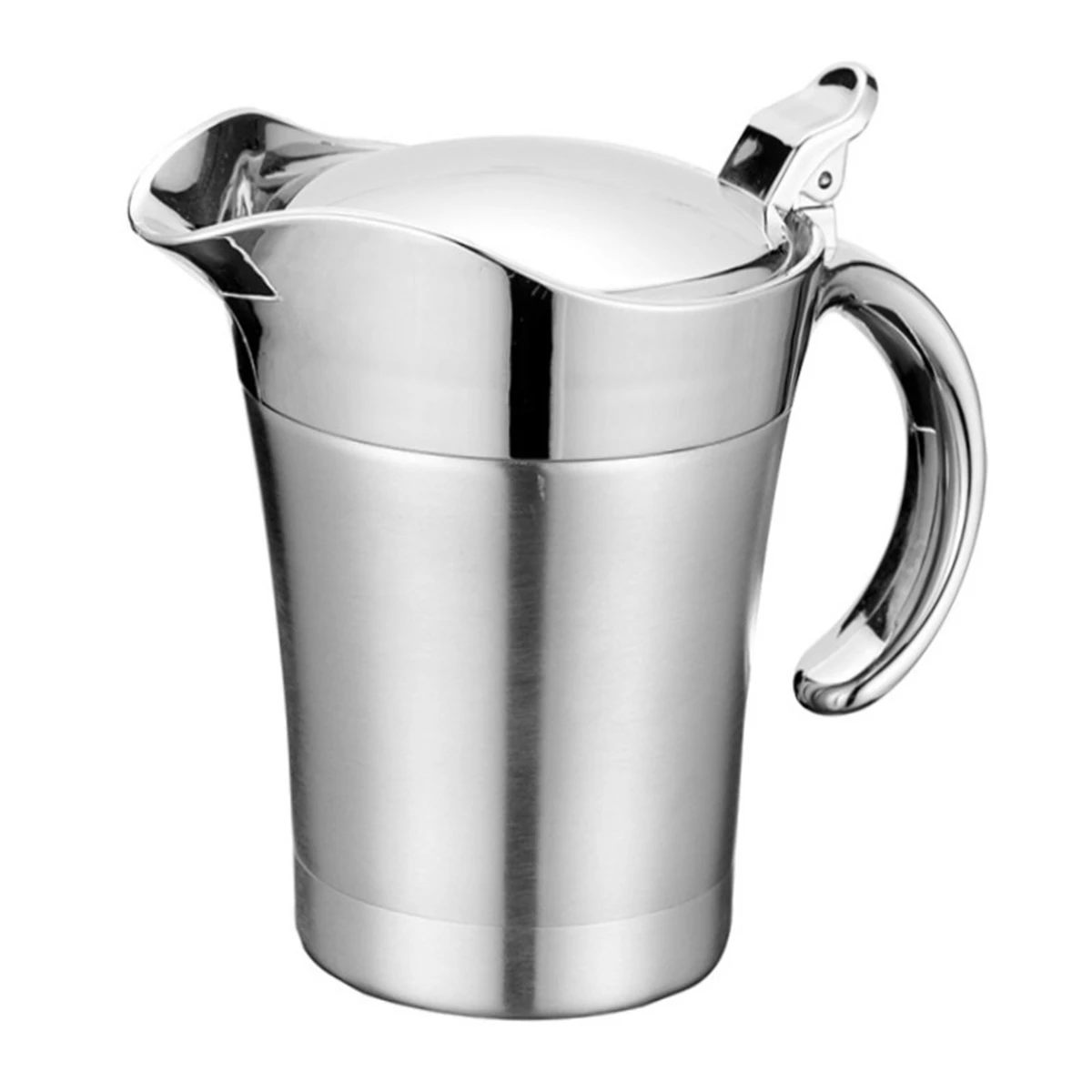 

Convenient Hinged Lid Gravy Boat in Stainless Steel for Effortless Serving of Sauces 450ML and 750ML Available